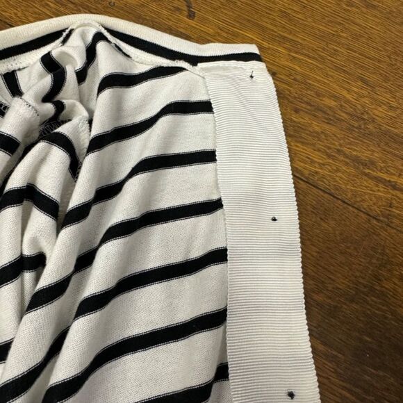 Marc Cain striped button up cotton knit jacket - N4 L - Picture 7 of 11